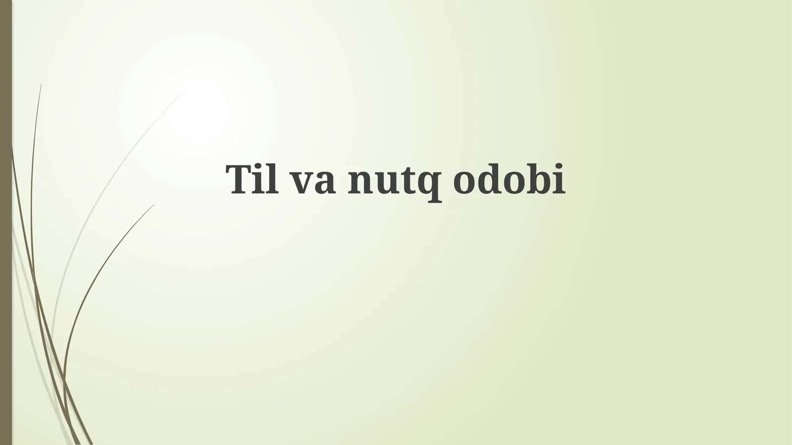 Tilvanutqodobi