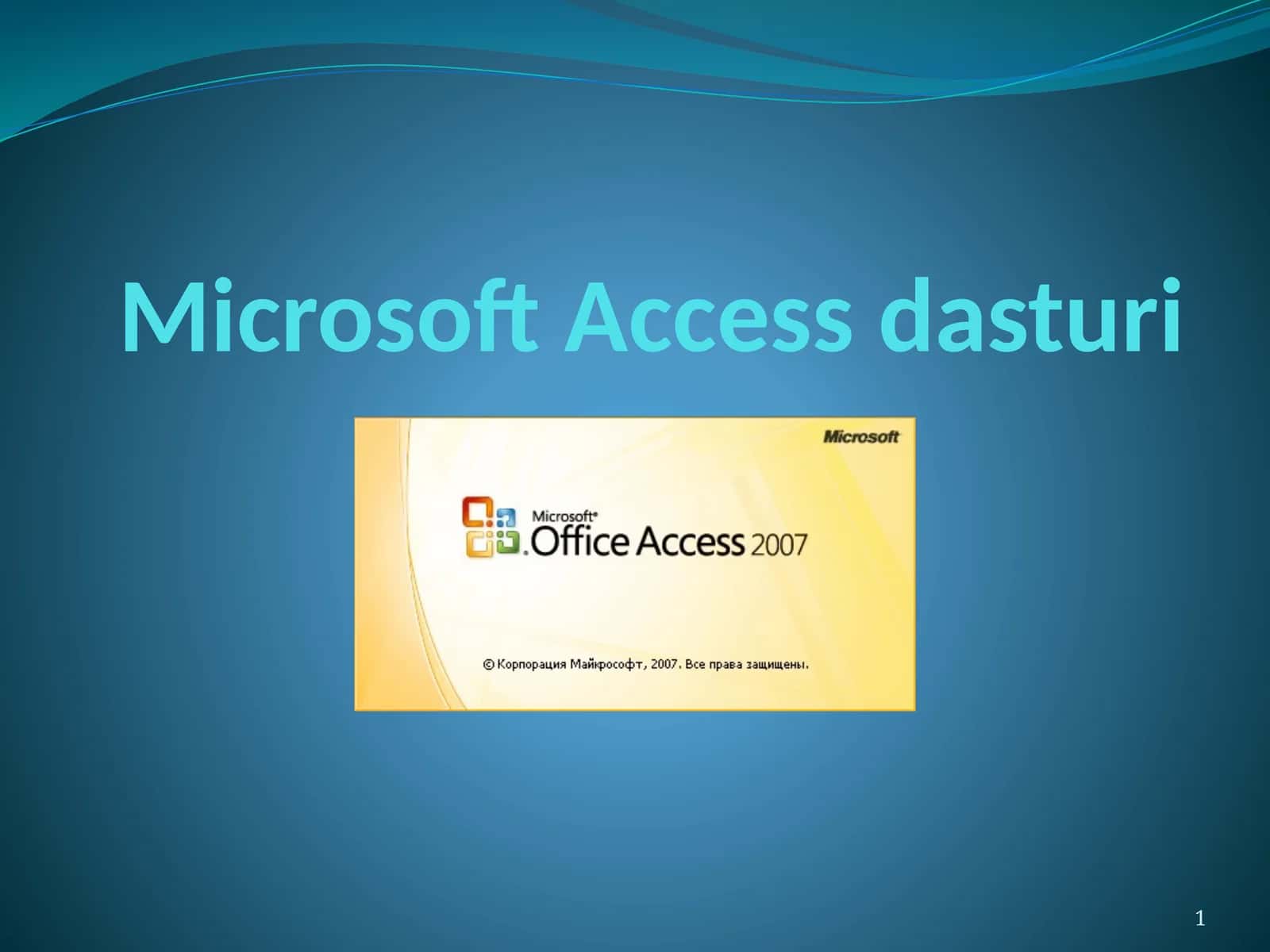 Microsoft Access dasturi