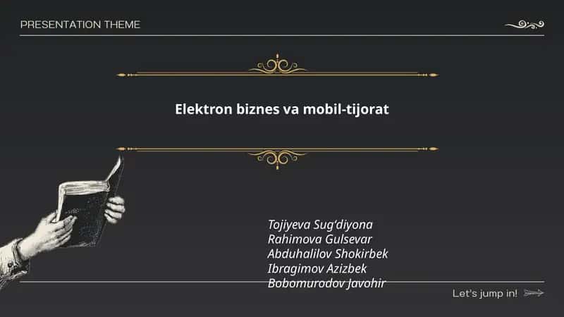 Elektron biznes va mobil-tijorat