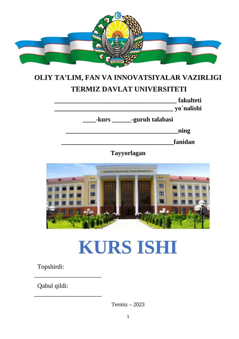 O`QUVCHILARGA YO`G`OCHLARNING TUZILISHI VA TURLARI MAZUSINI O`QITISH METODIKASI