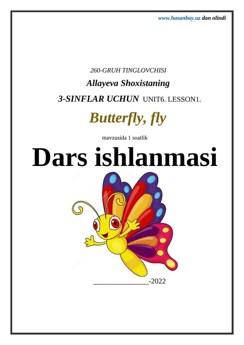 Butterfly, fly