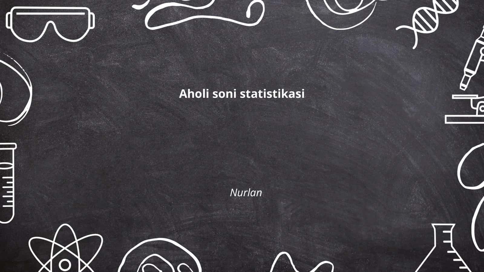 Aholi soni statistikasi