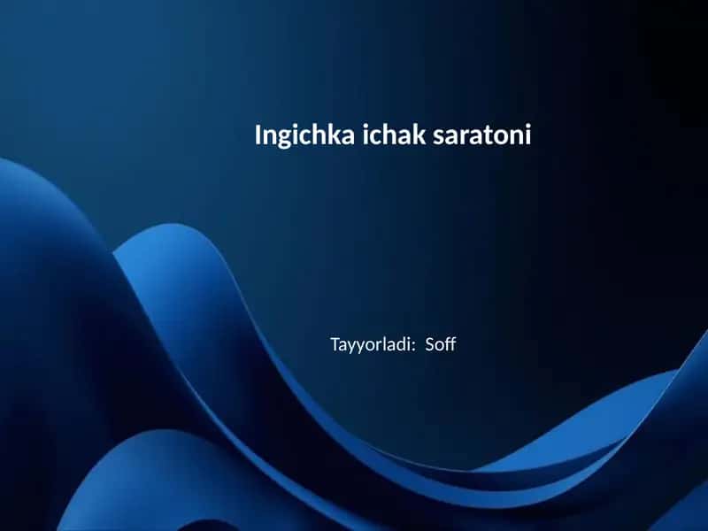 Ingichka ichak saratoni