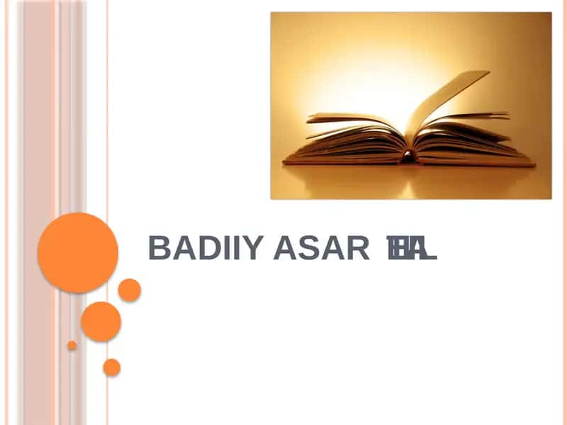 BADIIY ASARTAHLILI