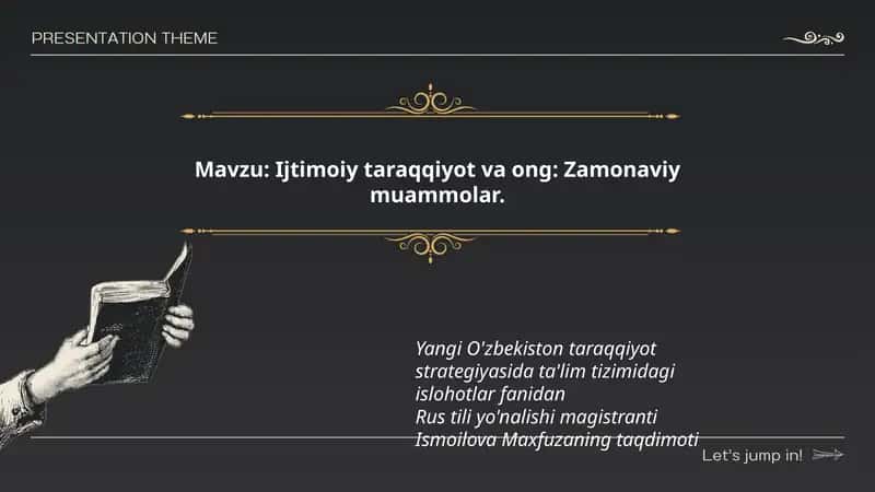 Ismoilova Maxfuzaning taqdimoti