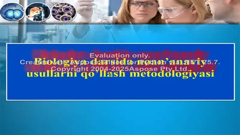 Biologiya darsida noan’anaviy usullarni qo’llash metodologiyasi