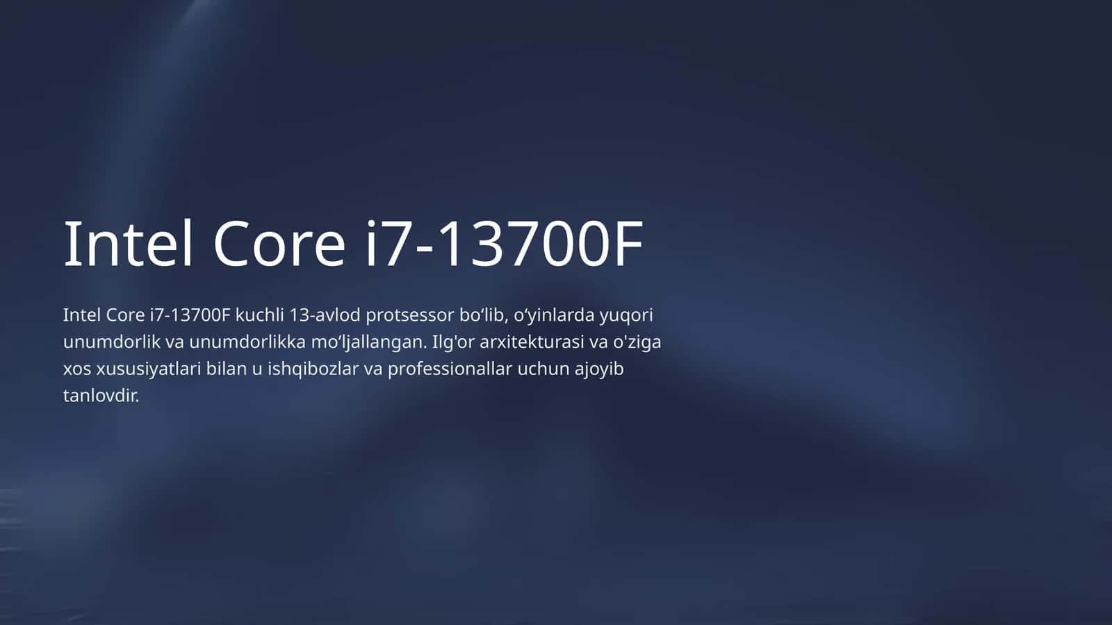 Intel Core i7-13700F